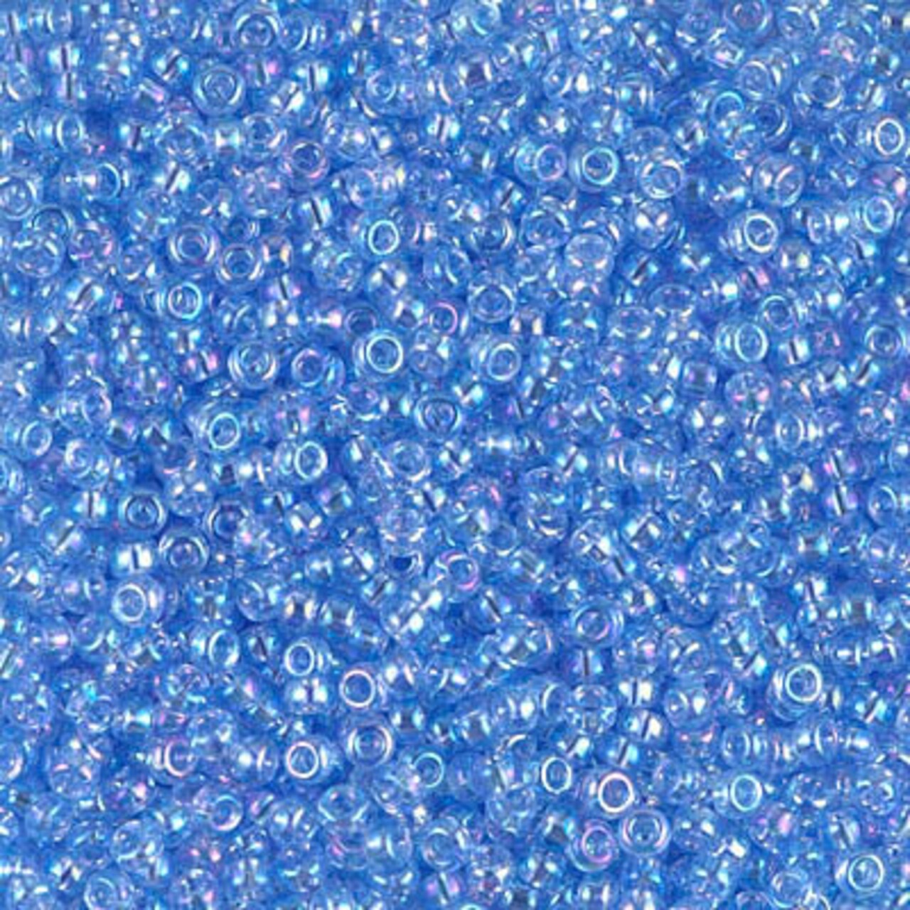 Miyuki 11 Round Seed Bead, 11-299, Pale Sapphire AB, 13 grams